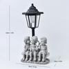 Garten Solar Leuchtlicht Welpen Ornamente Gartendekoration Skulptur Harz Handwerk Geschenk