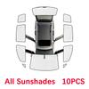 Car Sun Shades For Volkswagen VW Touran 1T 2003-2015 Sunshade Full Covers Windshield Blackout Anti UV Visors Auto Accessories