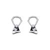 Easy-pull Buckle Earrings for Women  Retro Earrings  Niche Summer Tea Series New Style Trendy Personality