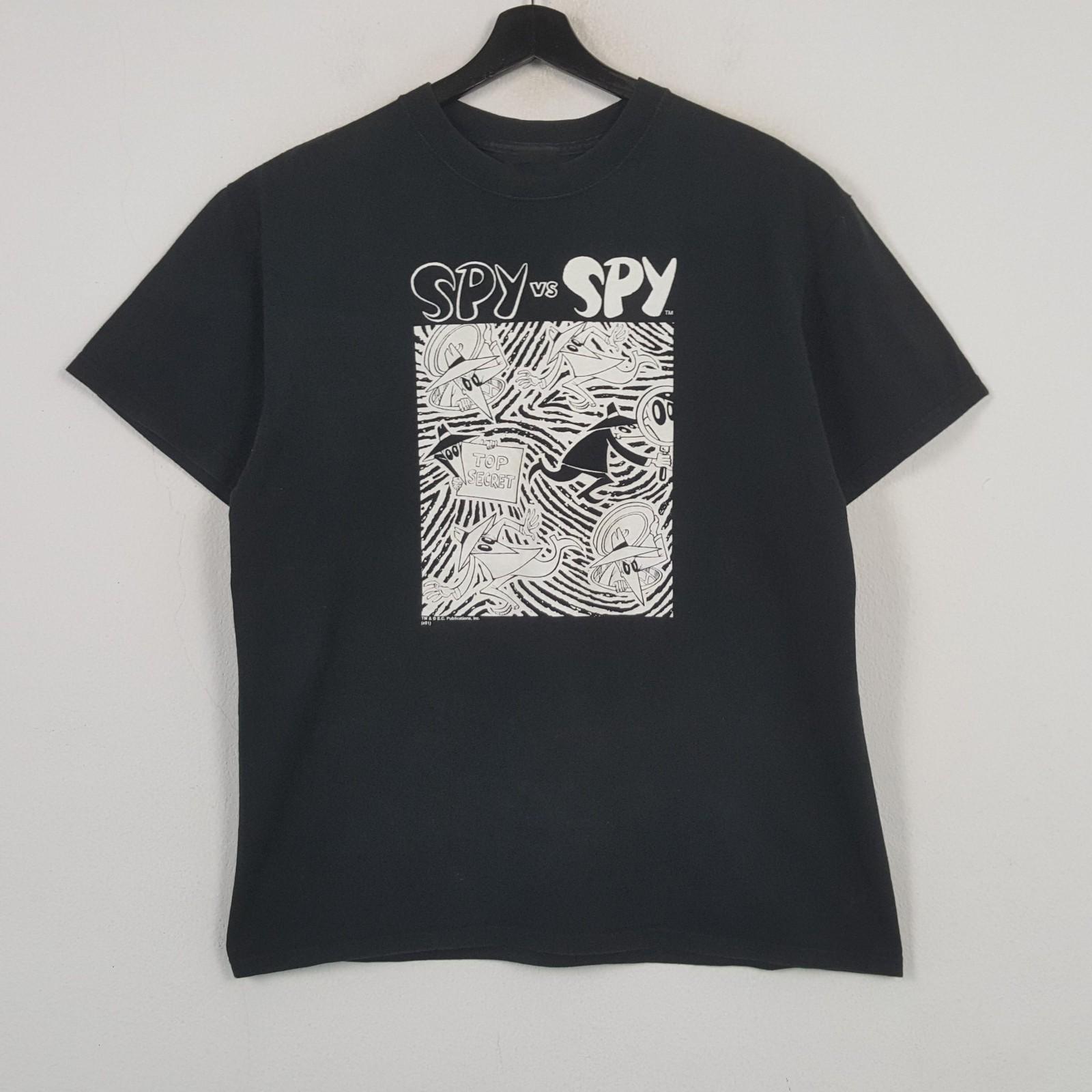 NEW Spy vs Spy Cartoon Top Secret Cotton Black T-5XL T Shirt UR726 XL