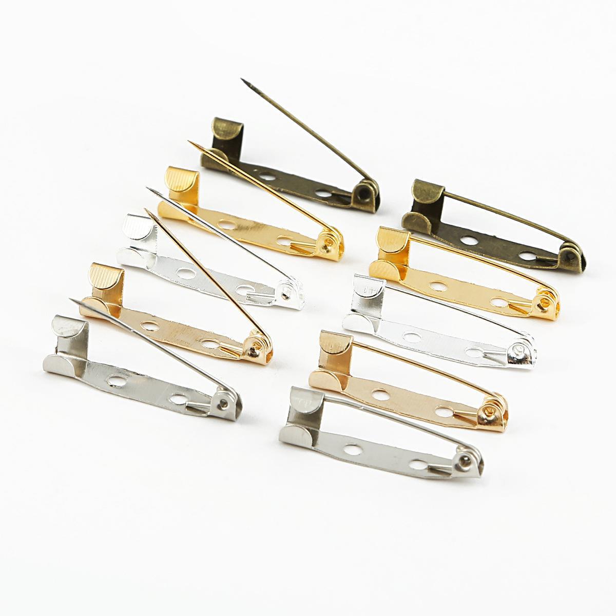 

High-Quality DIY Metal Safety Pin Brooch Jewelry Accessory 10 pieces per pack
