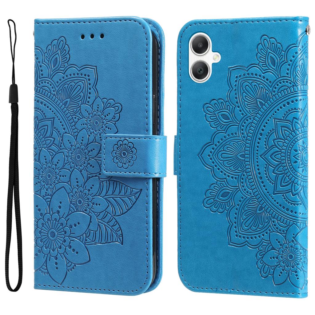 For Samsung Galaxy A07 4G/A06 4G/A06 5G Case Floral Pattern PU Leather Wallet Stand Phone Cover