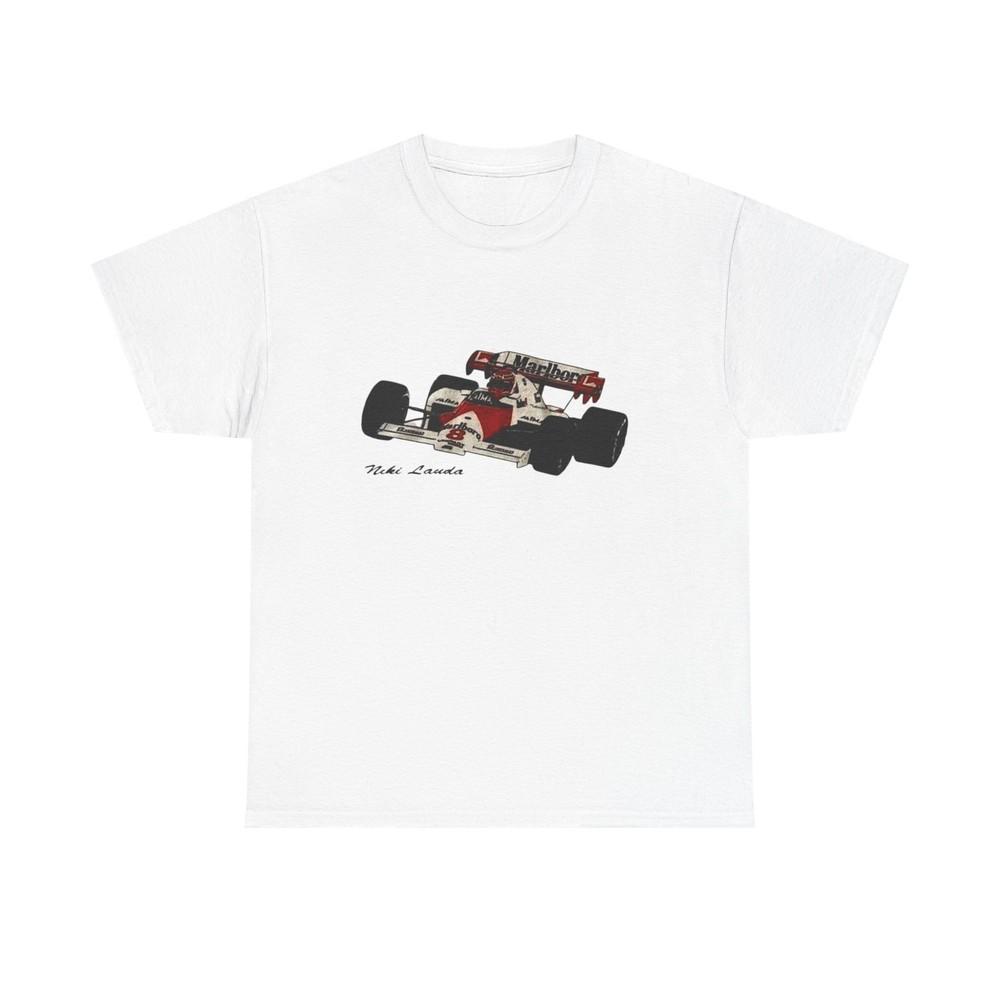Ники Лауда Граффити Винтажная Футболка Формула 1 Футболка F1 Подарок Унисекс Хлопок Унисекс Футболка M