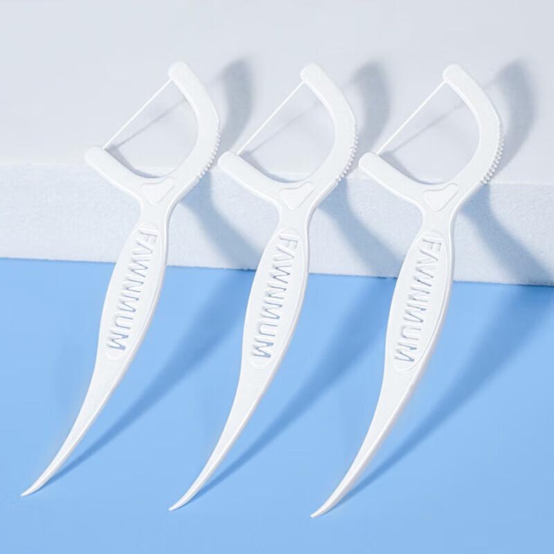 FAWNMUM Individually Wrapped Portable Dental Floss Picks