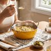 Stainless Steel Dual Handle Bowls Large Capacity Rust Proof Instant Noodle Bowl Anti-slip Food Grade Soup Bowl Meal Prep