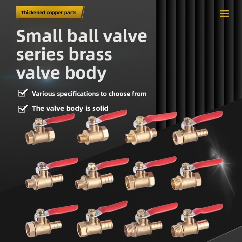 High Quality Brass Ball Valve 6/8/10/12mm Ball Valve High Quality Inline Brass Shut-off Ball Valve