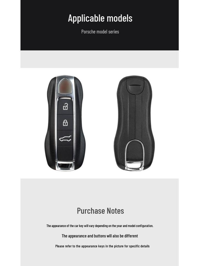 Real Carbon Fiber Key Case for Cayenne, Macan, 911, Panamera with Forged Pattern