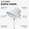 Summer Sun Protection Hat Women's Outdoor UV Protection Sun Hat with Ponytail Hole Hat Women's Big Eaves Show Face Small Bucket Hat