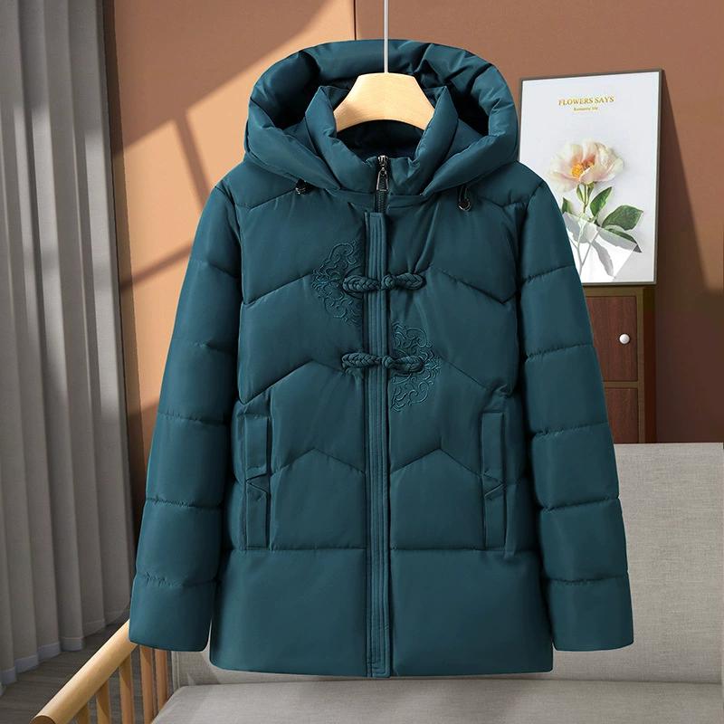 Keskealiste naiste talveparka kapuutsiga vabaaja mantlid naistele paks soe jope