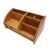 Bamboo Makeup Organizer for Vanity, Bamboo Cosmetic Display Box