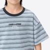 Boys' Striped Letter Print Short Sleeve T-Shirt