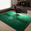1 Stück Teppich Grün und Weiß Werder Teppich, Stuhlmatte, Bereichsteppich für Büro Schlafzimmer Wohnzimmer Schlafzimmer, Fußmatten Dekoration Weihnachtsgeschenke für Fans