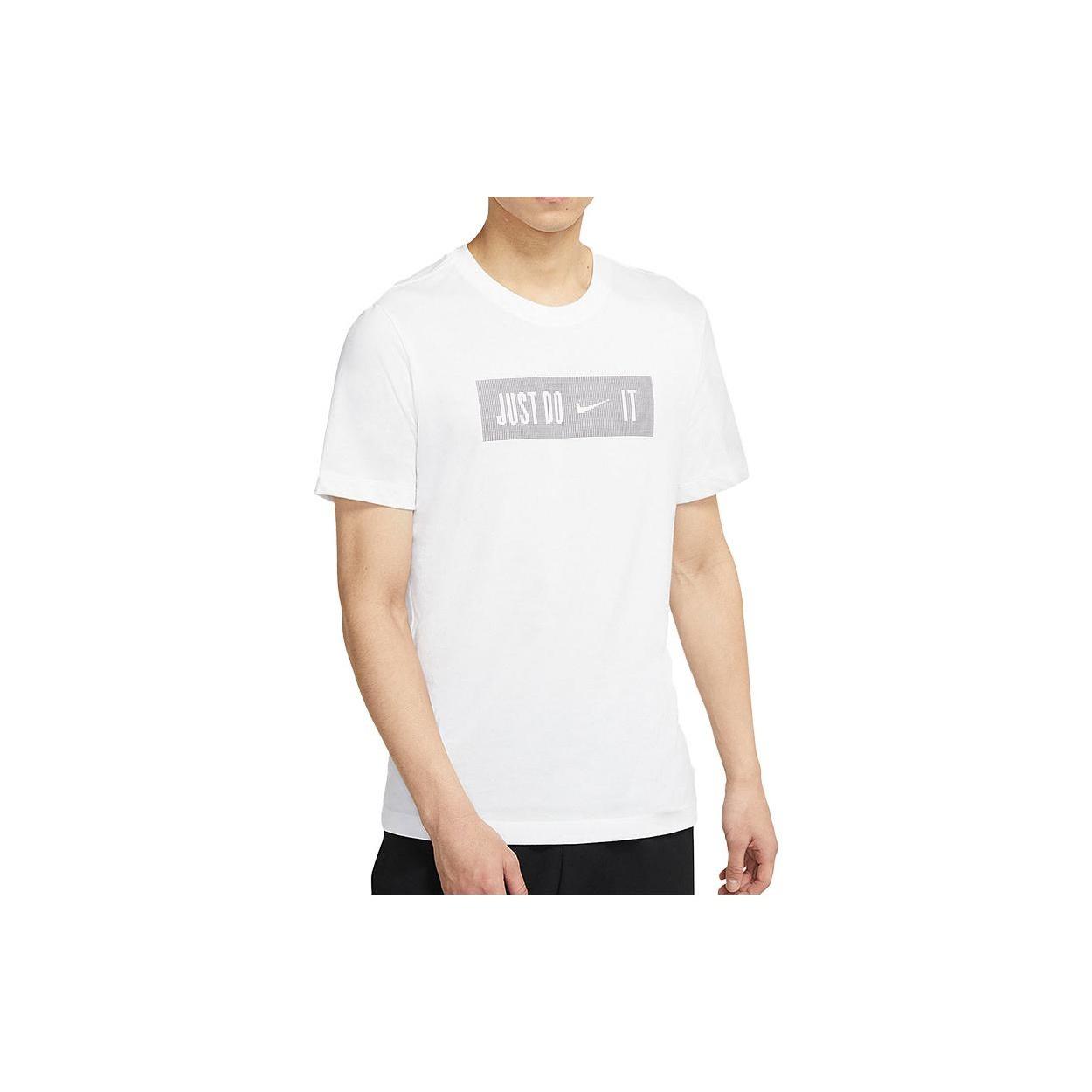 Nike Dri-Fit Slogan Reflective T-Shirt White Men s DJ9001-100 L
