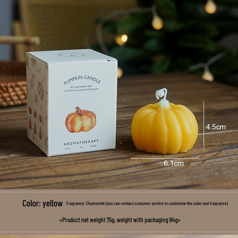Handmade Pumpkin Scented Halloween Aromatherapy Candle Gift