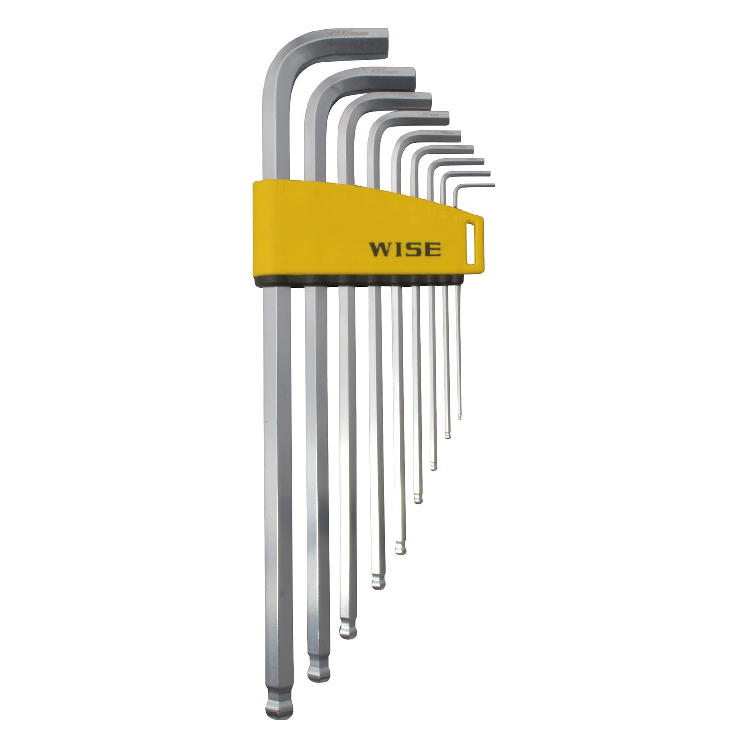 

WISE Hard Ball Point Hexagonal Wrench Long 9 Piece Set WLB330N-9S