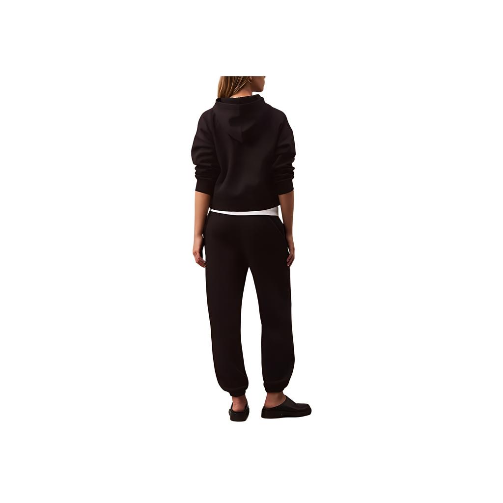 Calvin Klein Soft Comfortable Warm Knitted Sweatpants Women Bottoms Black 40WP244-001