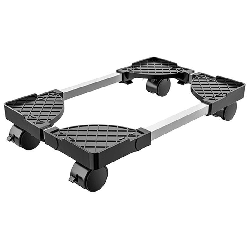 

Good-Adjustable PC Tower Stand, Mobile CPU Holder With Rolling Caster Wheels, Computer Floor Riser Stand чорний