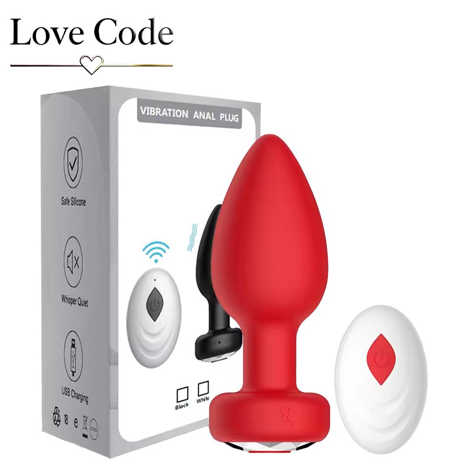 Wireless Remote 10 Frequency Anal Vibrator Adult Masturbation Butt Plug Intimate Massage Sex Toy Adult Supplies Anal Plug 18+