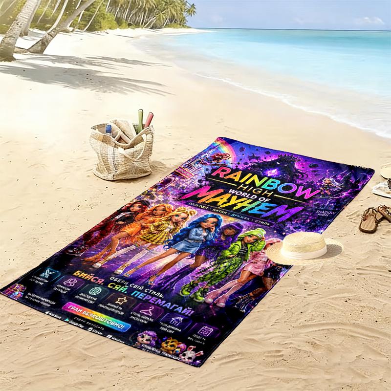 Kpop Demon Hunters Beach Towel Suitable for Various Scenarios Such As Kitchen, Bathroom and Beach Swimming