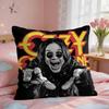 LOGO OOzzy Osbourne  Cushion Cover Square Short Plush Pillow Case Living Room Sofa Home Decor Funda X