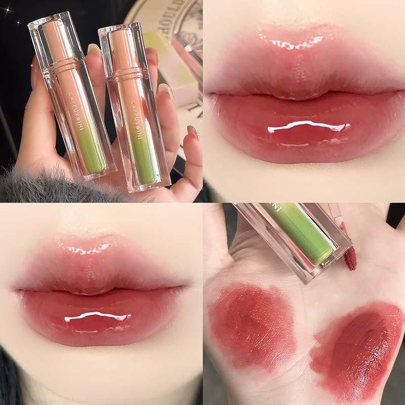 

Cappuvini Cuiying Увлажняющий блеск для губ - Стеклянный зеркальный блеск для студентов