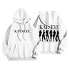 Unisex Lightweight Long-Sleeve Printed Hooded Pullover Sweatshirt