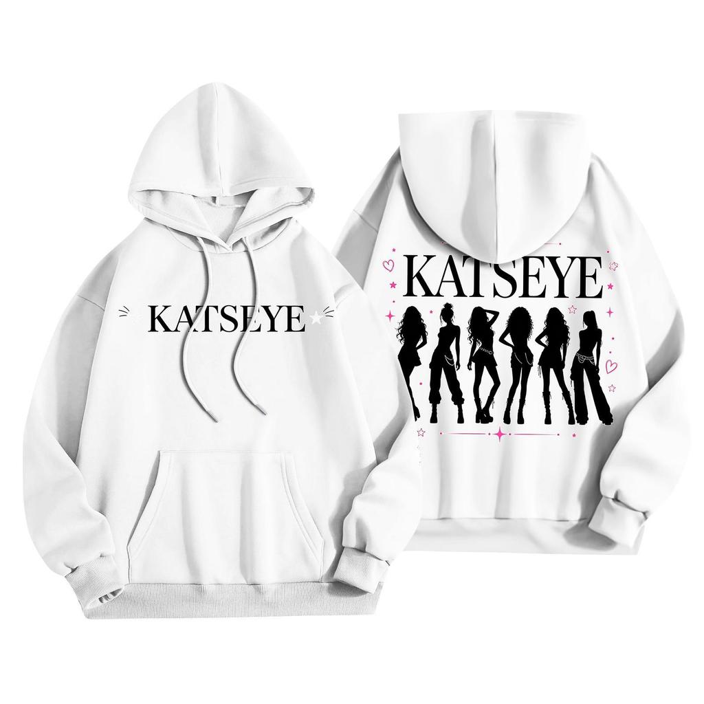 Unisex Lightweight Long-Sleeve Printed Hooded Pullover Sweatshirt
