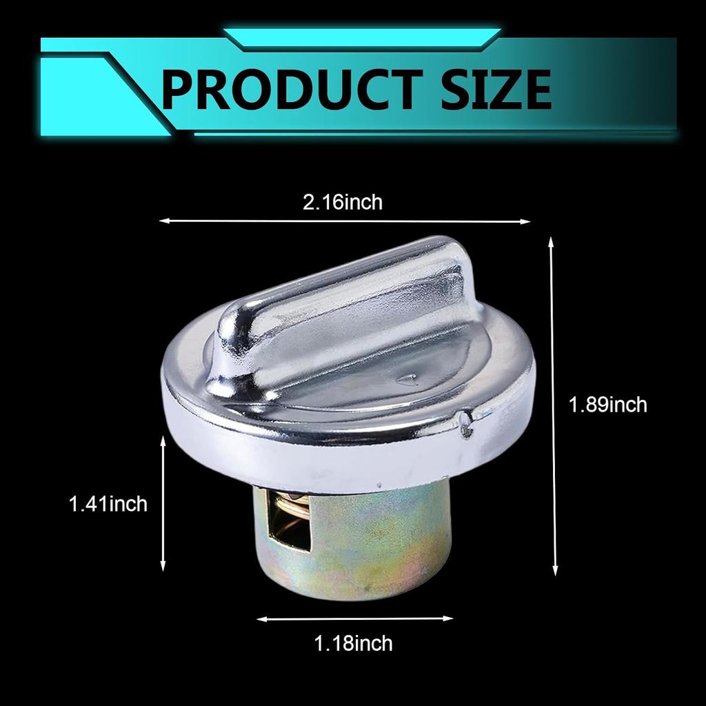 Fuel Tank Cap, Motorcycle Fuel Tank Sealing Lock with Knob Design, Rust-proof Waterproof Oil Reservoir Protector, Universal for Most ATV Moped