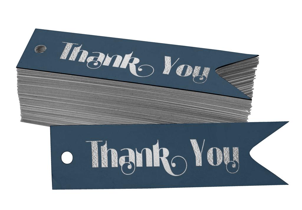 Inkdotpot Gold Foil Paper Hang Tags Thank You Bridal Shower Favor Tags 100
