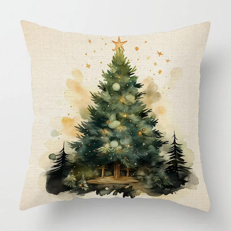 Modern Decorative Cushion For Home Living Room Decor Throw Pillow Cover 45*45 40X40Cm 60X60Cm 45X45Cm 50X50Cm Merry Christmas