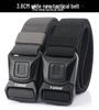 Men's Quick-Release Elastic Workwear Belt with Leather Trim