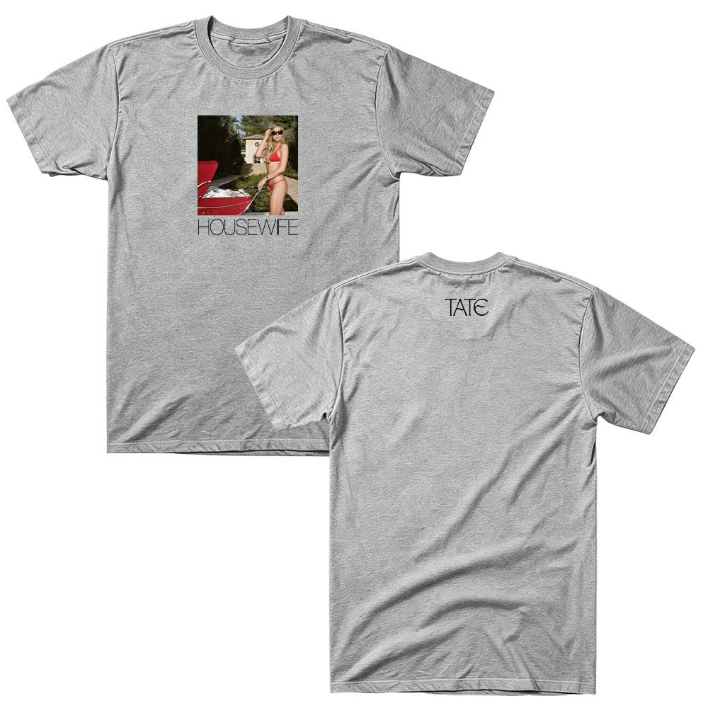 Housewife Tee Tate McRae Unisex Cotton Short Sleeve Crew Neck Graphic Tee Men Women Pop Singer Fan Merch Casual Streetwear