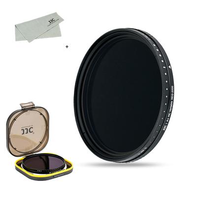 JJC Variabler ND-Neutraldichtefilter Einstellbar Kompatibel mit 55mm Inklusive Sony FE E FE 35mm Nikon DX Canon und Dünner Rahmen Filter Schutzhülle Fiber