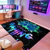 Bunter Gamer-Teppich für Jungenzimmer, Videospiel-Controller-Teppich, Dekorativer Gaming-Teppich für Schlafzimmer, Wohnzimmer und Spielzimmer