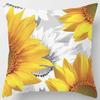 Fashion yellow decorative pillowcase, living room sofa office seat waist cushion  cover  aesthetic home decoration