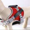 Reflective Dog Harness Adjustable Pet Chest Harness with Leash for Large Dogs Outdoor Walking Red M