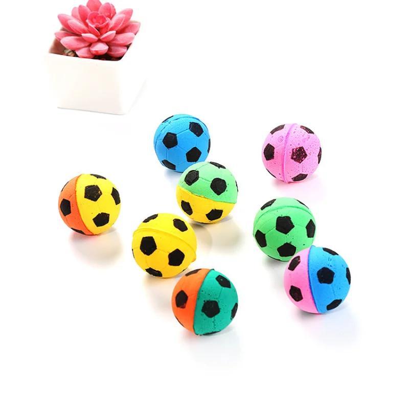 

1 шт. EVA красочный мячик для кошек игрушка для домашних животных пенопластовые футбольные игрушки для игр на открытом воздухе игрушки для домашних животных