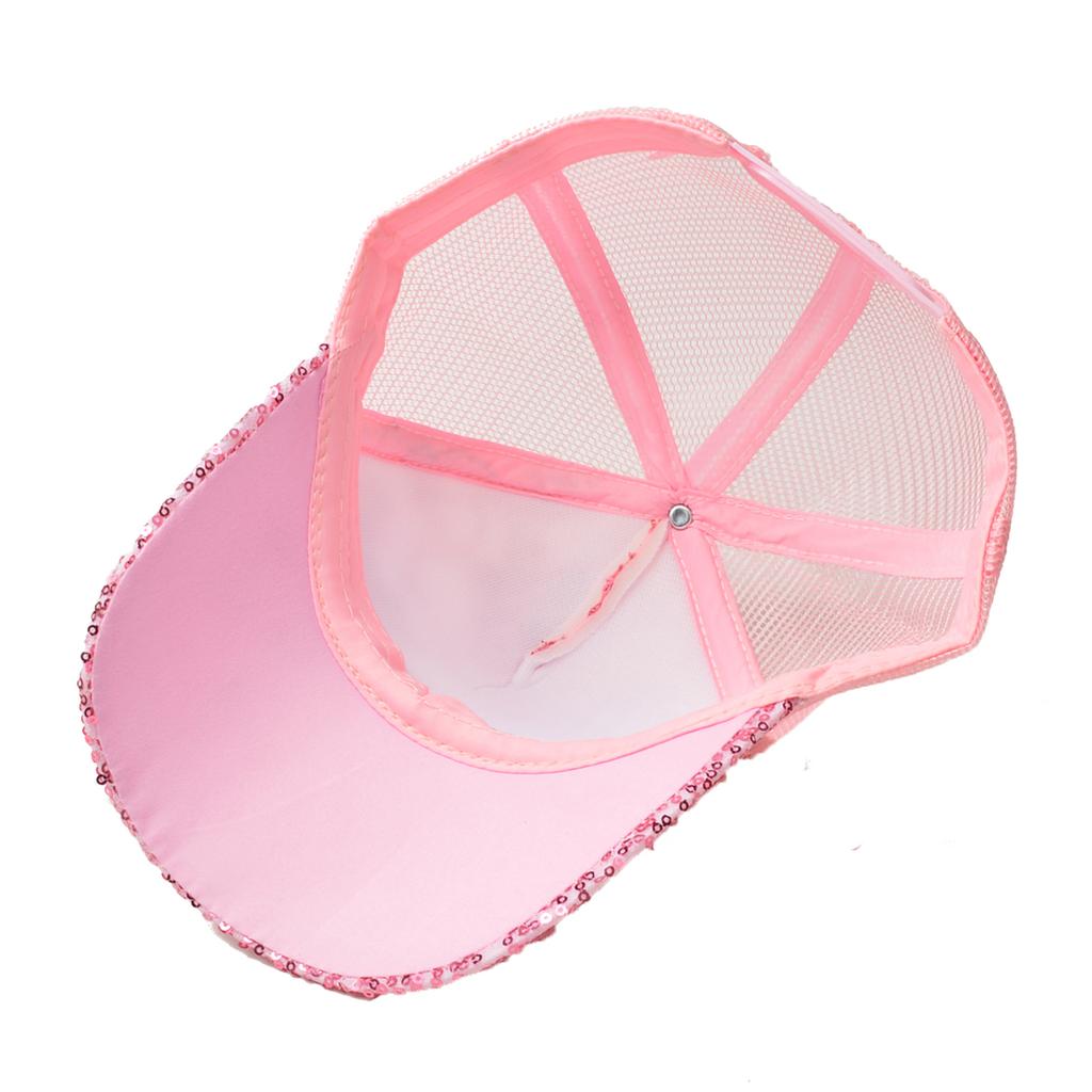 Northwood Summer Women Sequined Rhinestones Butterflies Baseball Caps Girls Sunoutdoor Breathable Sunshade Mesh Hats