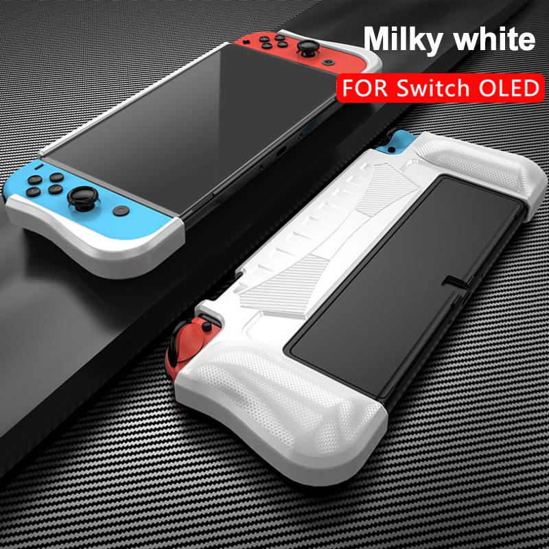 Dockable TPU Protective Case Skin for Nintendo Switch OLED Console Soft Silicone Cover Shell Sleeve for Switch OLED Accessories