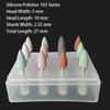 Jnsur Dental Dentistry Polishing Kit 12Pcs Silicone Grinding Heads For Low Speed Handpiece Ceramic/Composite/Metal/Alloy Teeth