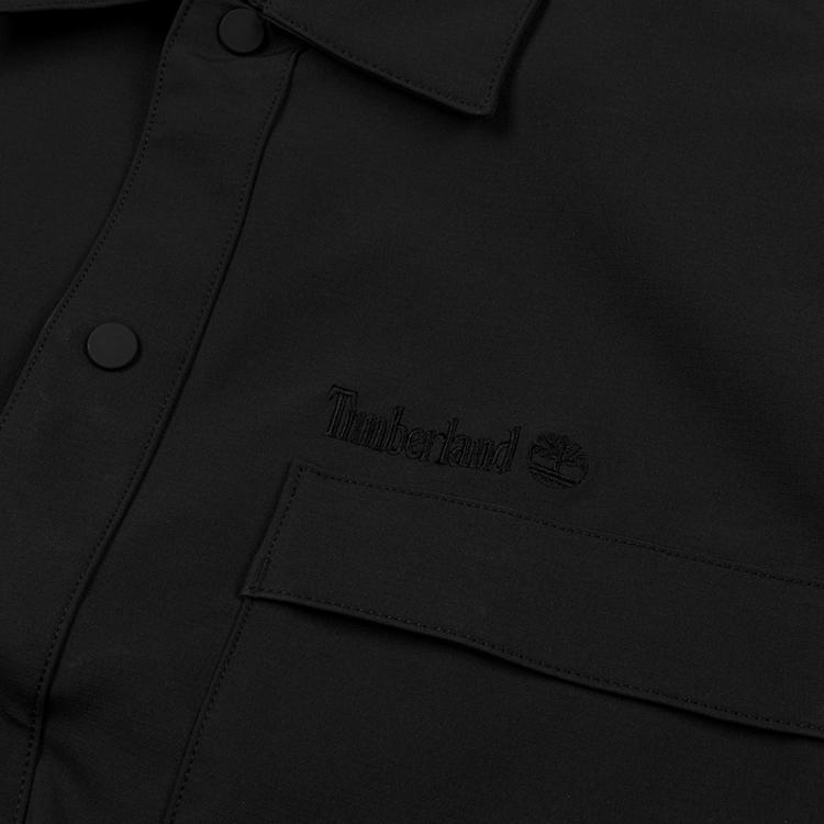 Timberland Outdoor Solid Color Simple Loose Fit Long Sleeve Shirt Men Shirts Black A2JJR001