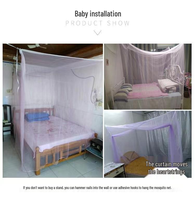 Traditional Encrypted Mosquito Net Tent for Double Bed - Free Shipping