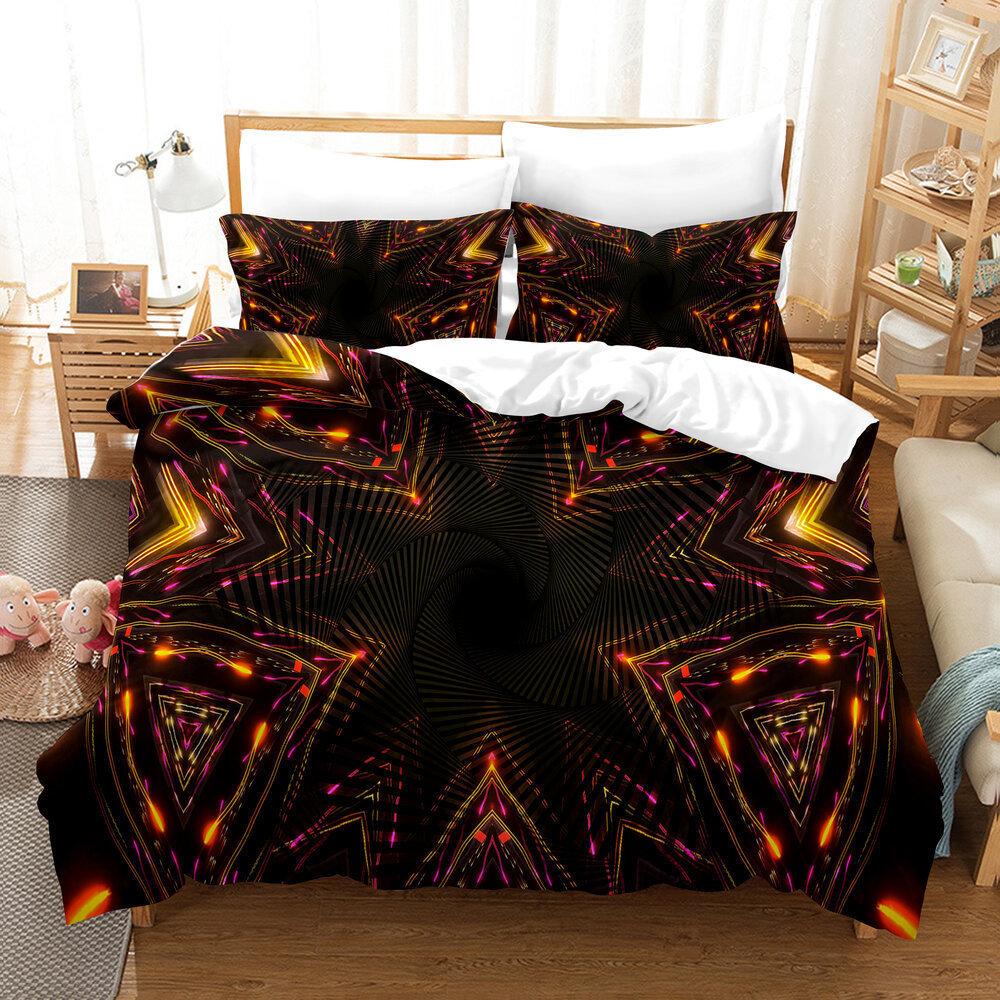 3D Digital Printing Quilt Set Three-Piece Cartoon Animation Game