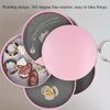 Elegant Rotating Multi-Tier Desktop Organizer with Lid - Perfect for Jewelry, Cosmetics and Hair Accessories Storage