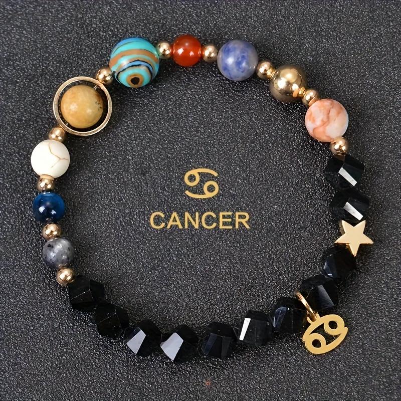 Cosmic Galaxy Eight Planets 12 Constellations Bracelet Stainless Steel Constellation Pendant Bracelet