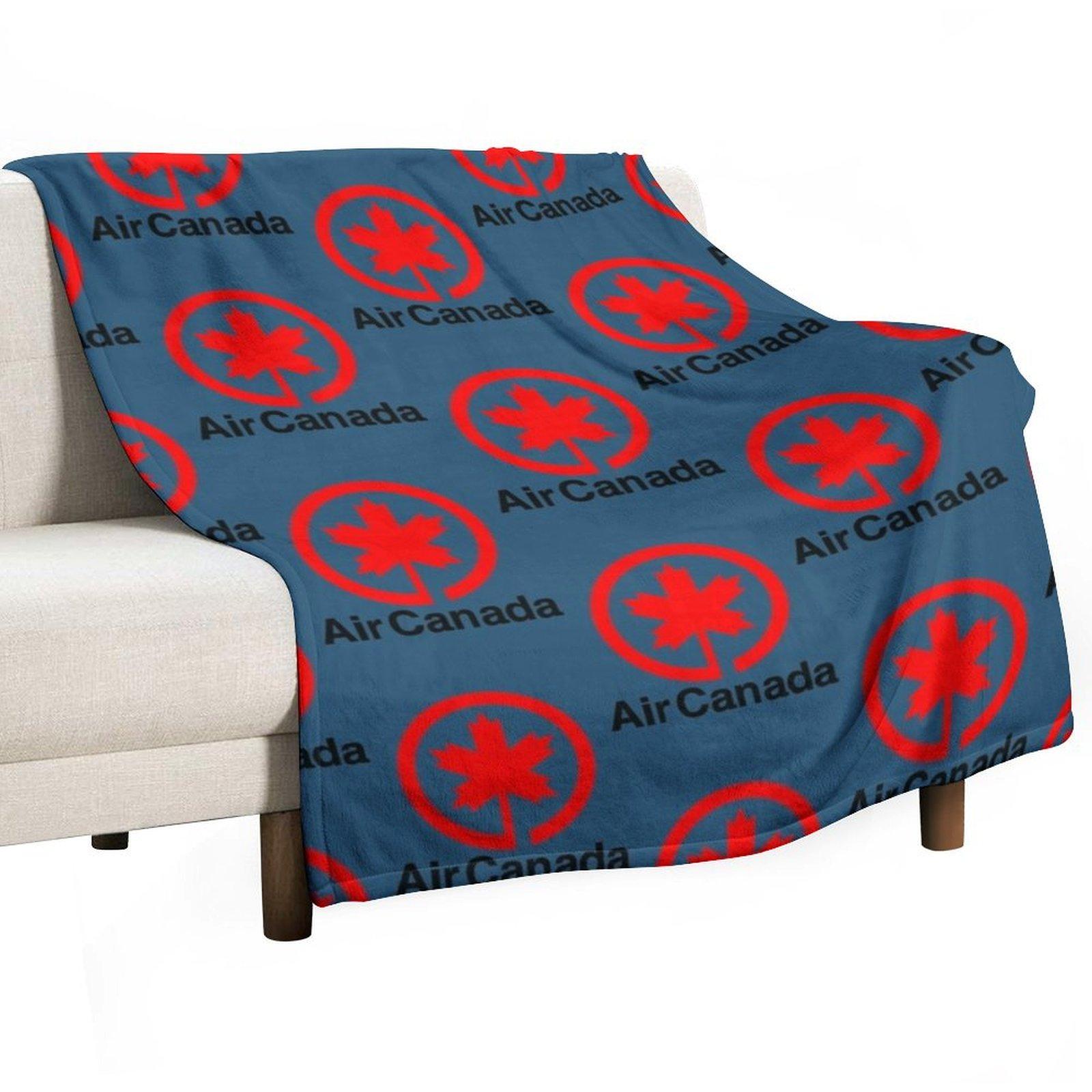 Air Canada Classic Throw Blanket Plaid on the sofa warm winter Decorative Sofa Heavy Blankets 30x40in