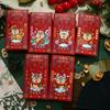 6pcs Festive New Year Red Envelope Blessing Lucky Money Pockets  Wedding Birthday