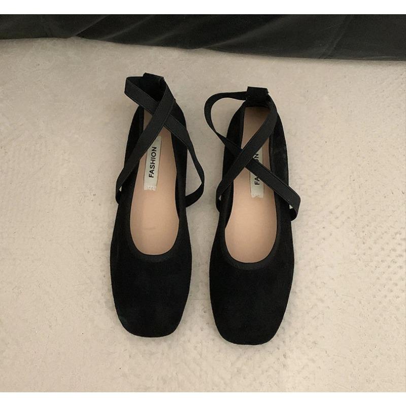 Flat Shoes Women Summer Pink Ballet Shallow Mouth Flats Sole Single Shoe Women's Soft Soled Mary Jane Shoes Pumps Zapatos