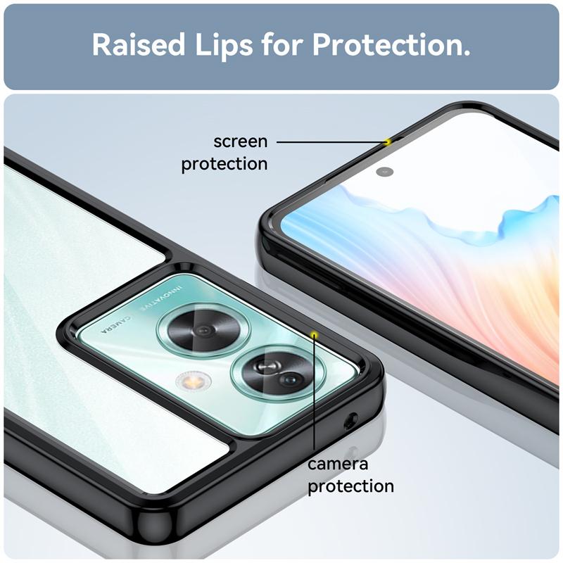 Przezroczyste Odporne na Wstrząsy Etui TPU dla OPPO A79 5G A98 A78 A58 A77 A77S A57 A57S Ochronne Pokrowiec Pełna Ochrona