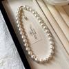 French Vintage Baroque Pearl Necklace Summer Niche Premium Sense Clavicle Chain Light Luxury Versatile Necklace Women